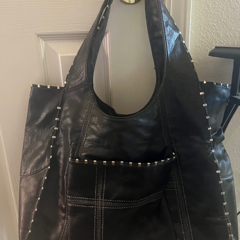 Faux Leather purse/tote bag